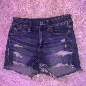 AE Ripped Denim Shorts
